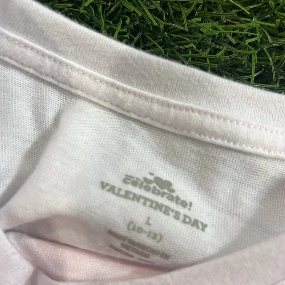 Girls Valentine Cropped T-shirt